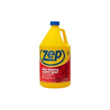 Amrep Zep High-Traffic Carpet Spot Remover & Cleaner, Gallon Bottle, 4 Bottles - ZUHTC128 ZUHTC128